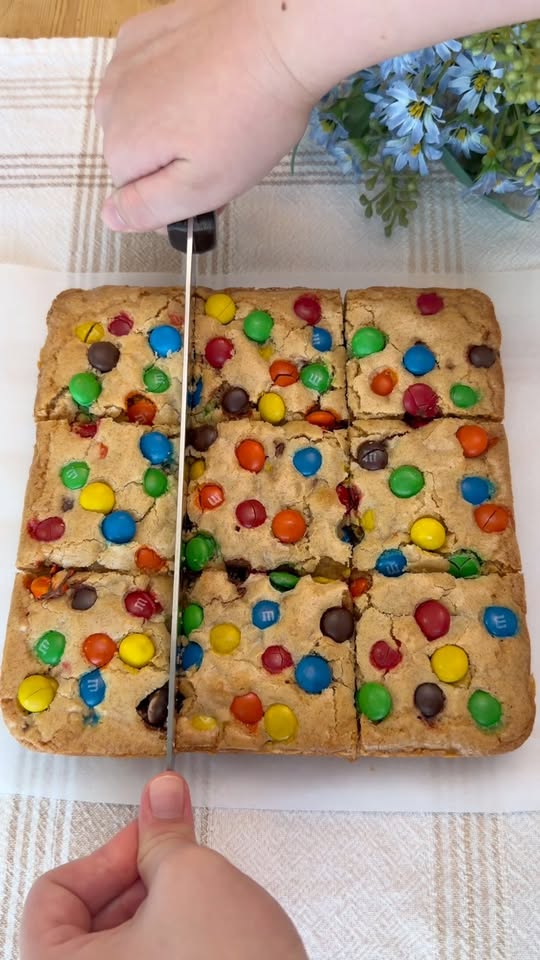 Brown Butter M&M Blondies
