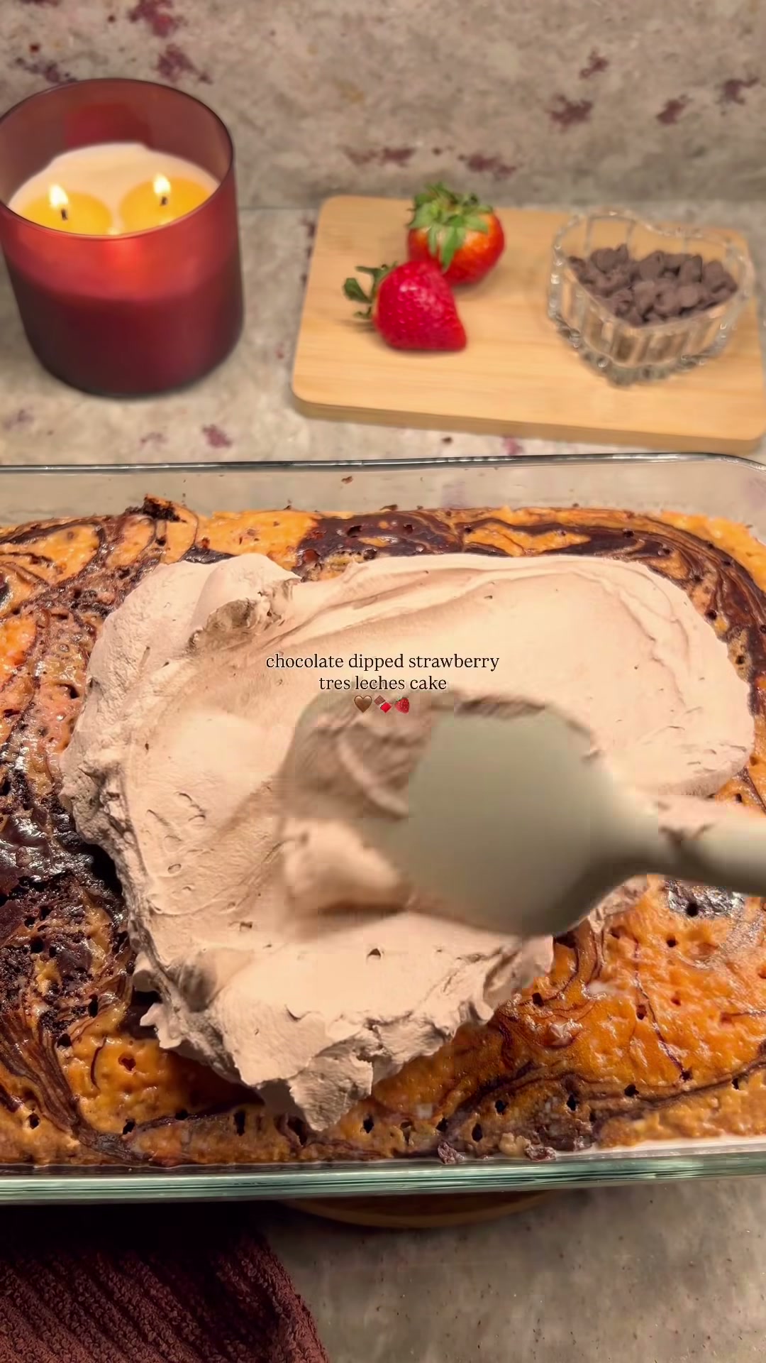 Chocolate Dipped Strawberry Tres Leches Cake Perfect