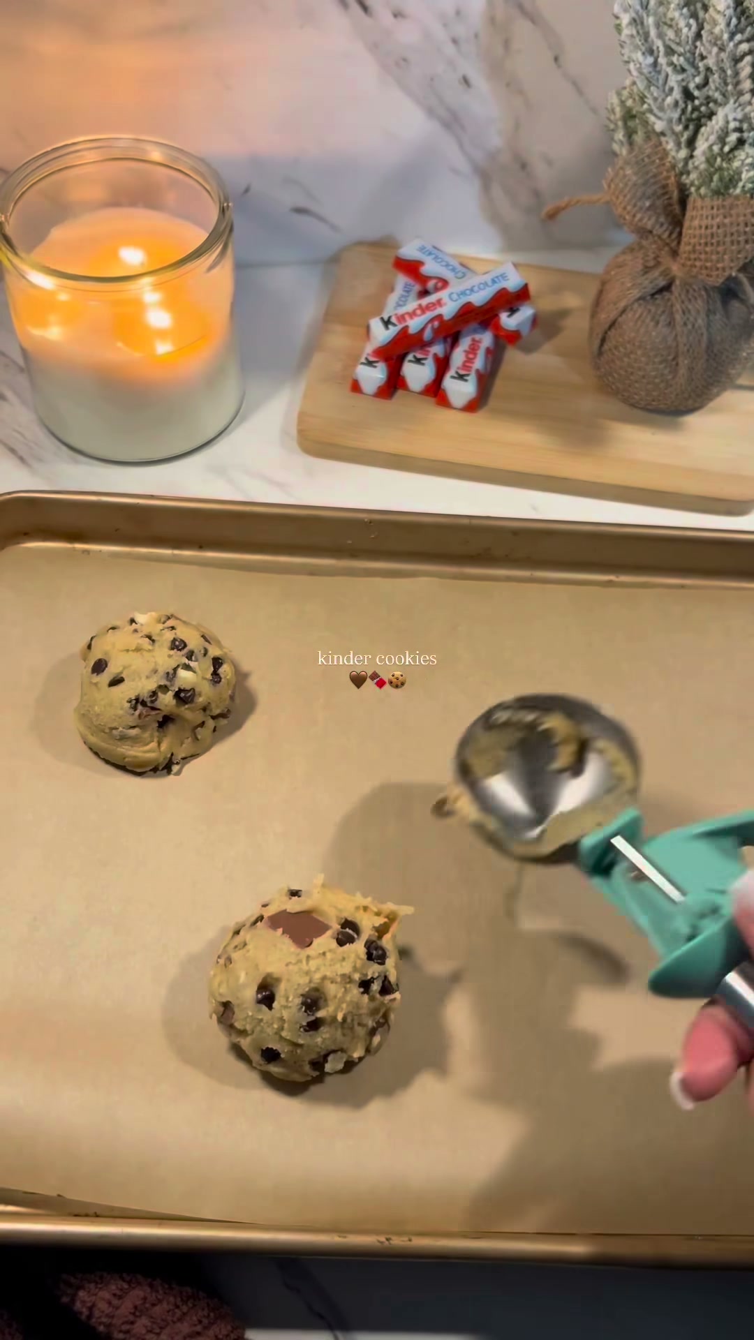 Kinder Chocolate Cookies Easy