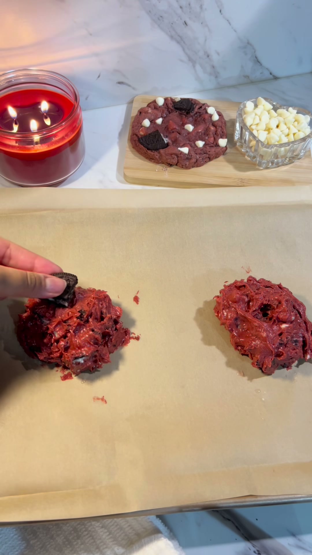 Valentines Red Velvet Cookies