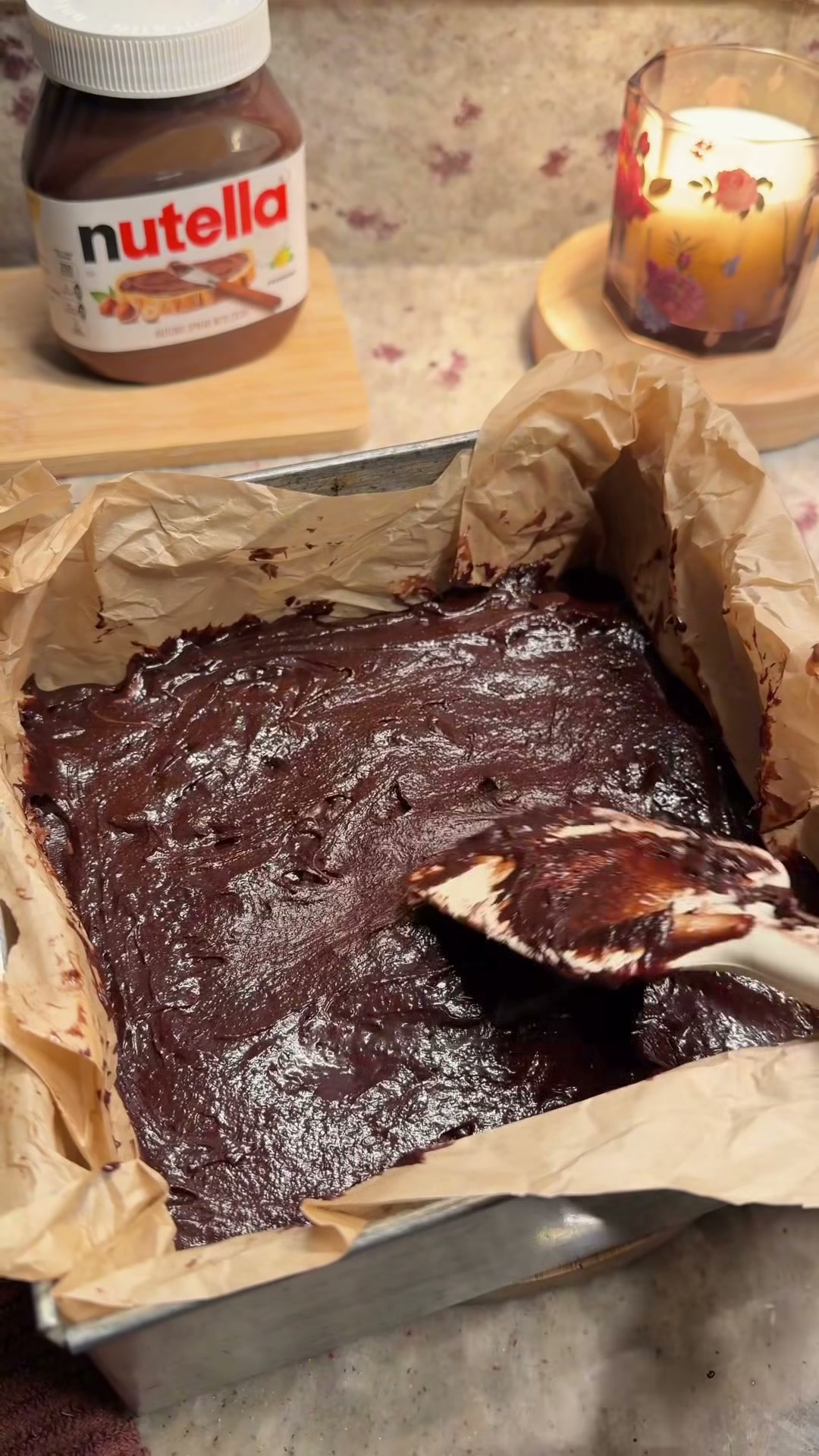 Fudgy Nutella Brownies
