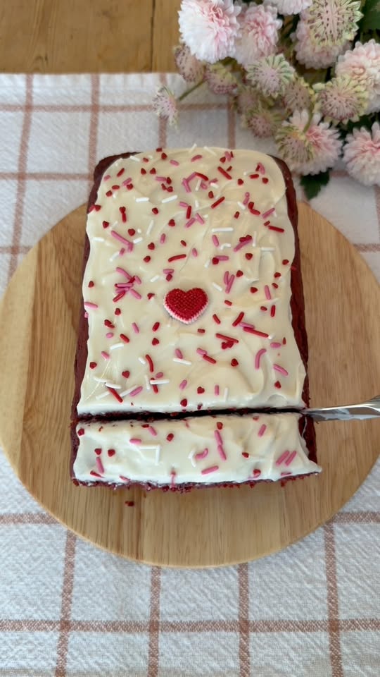 Super Easy Red Velvet Banana Bread