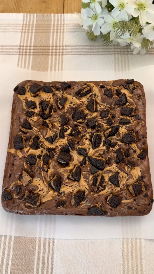Peanut Butter Oreo Brownies
