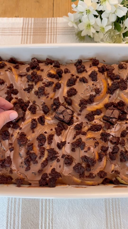 Brownie Batter Cinnamon Rolls