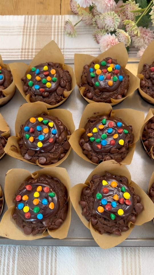 Cosmic Brownie Chocolate Muffins