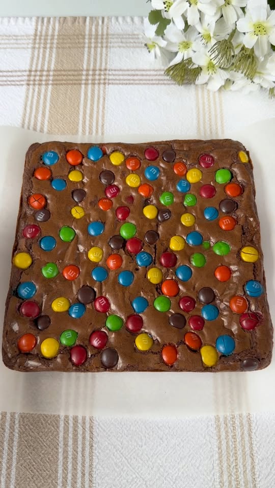 Fudgy M&M Brownies