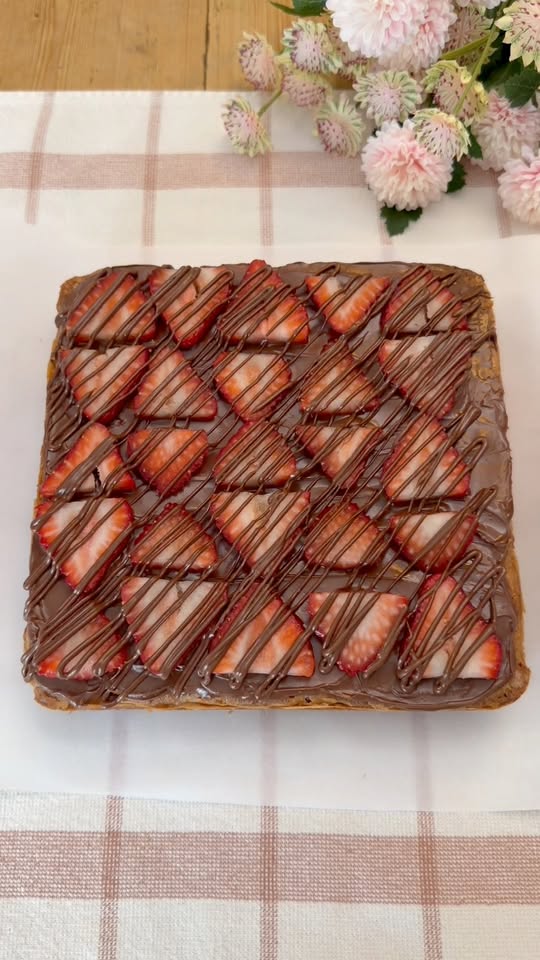 Strawberry Nutella Blondies/Cookie Bars