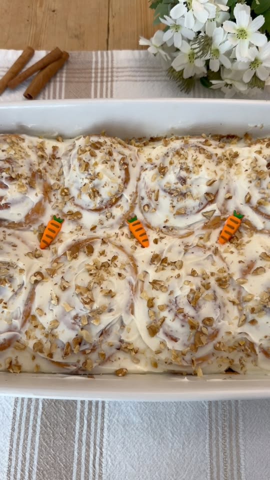 Carrot Cake Cinnamon Rolls