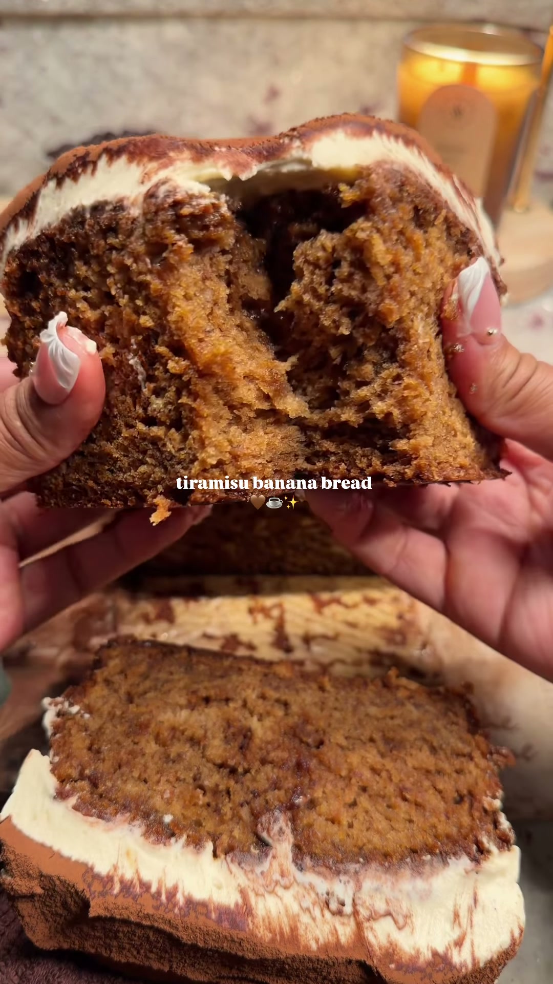 Tiramisu Banana Bread