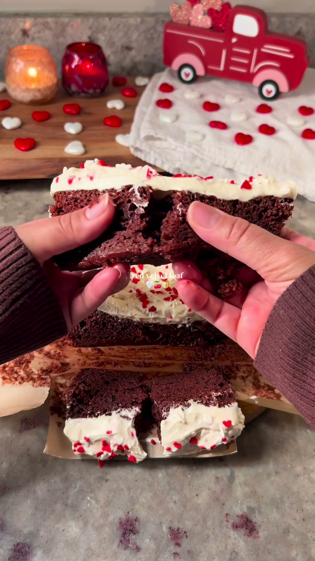 Valentines Red Velvet Loaf
