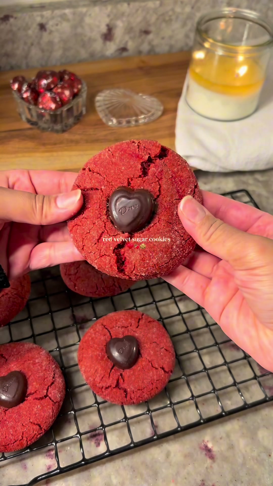 Red Velvet Sugar Cookies