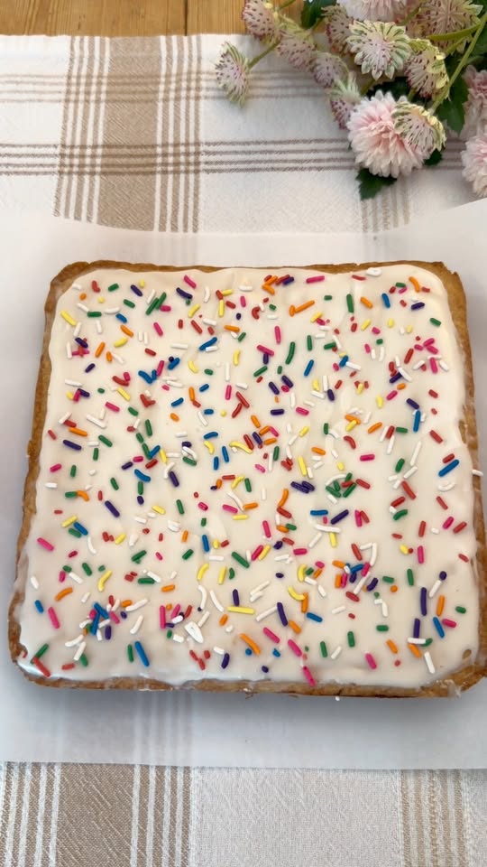 Strawberry Pop Tart Cookie Bars