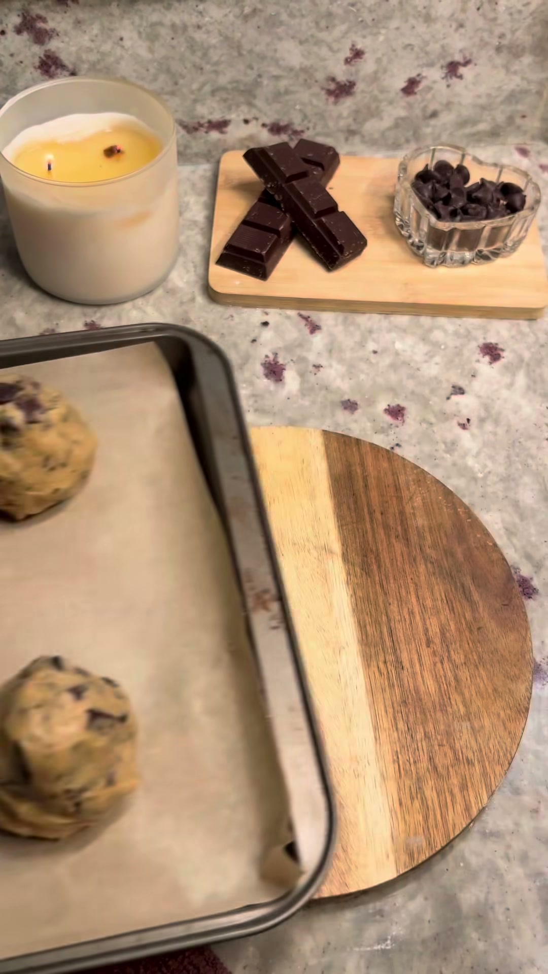 Thick Chocolate Chunk Cookies