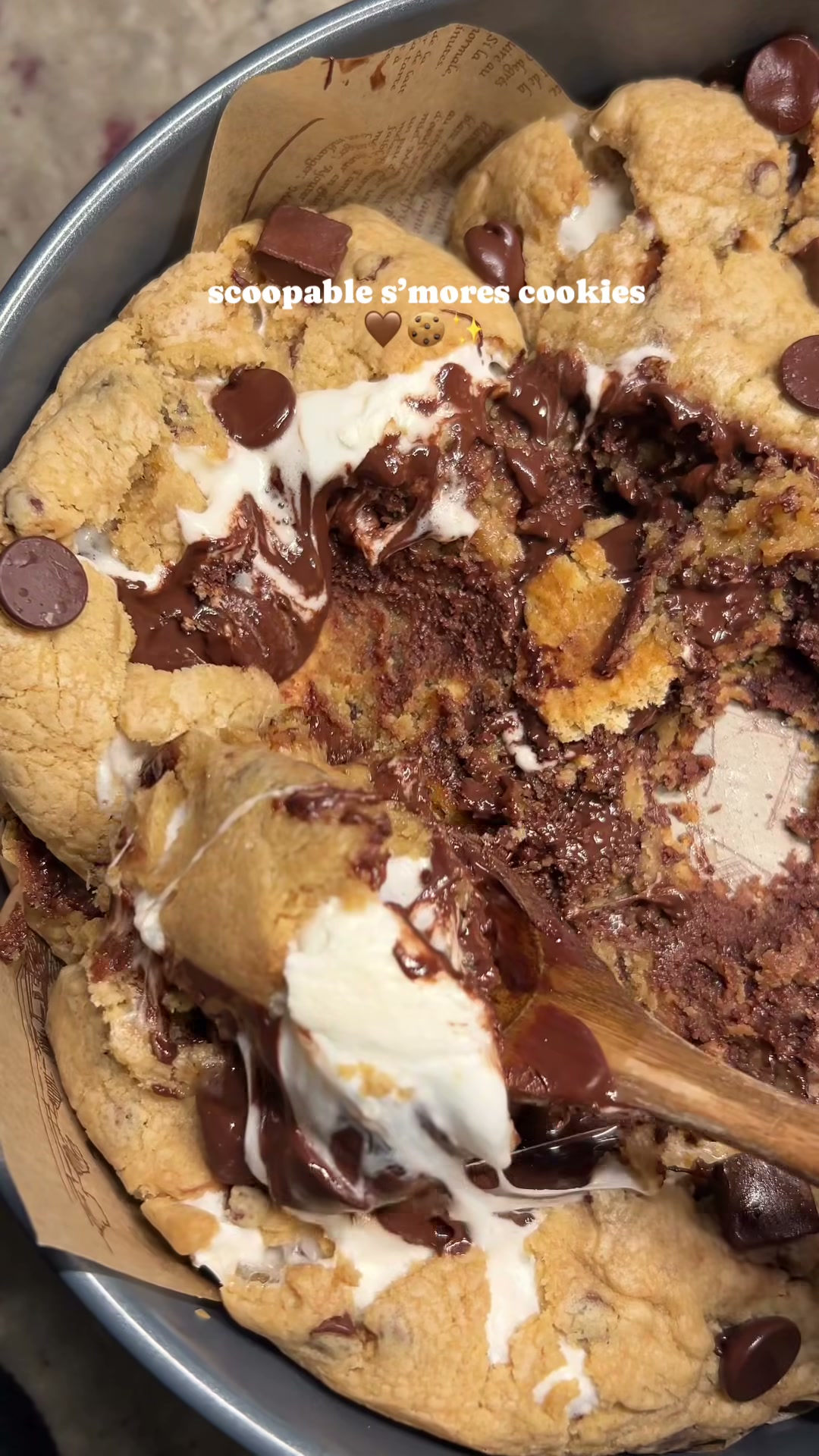 Scoopable Smores Cookies