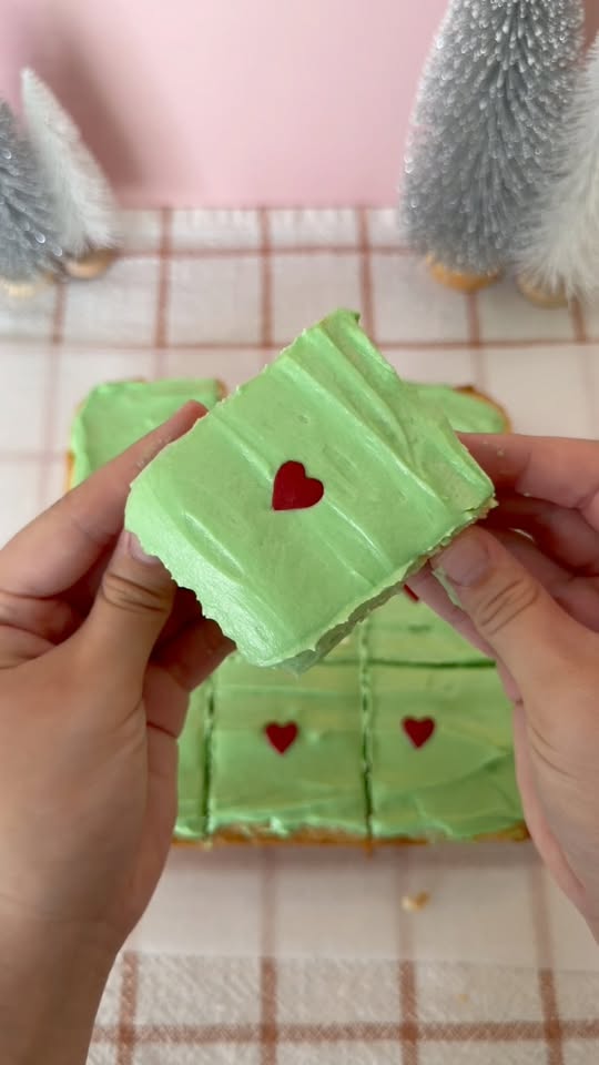 Grinch Sugar Cookie Bars