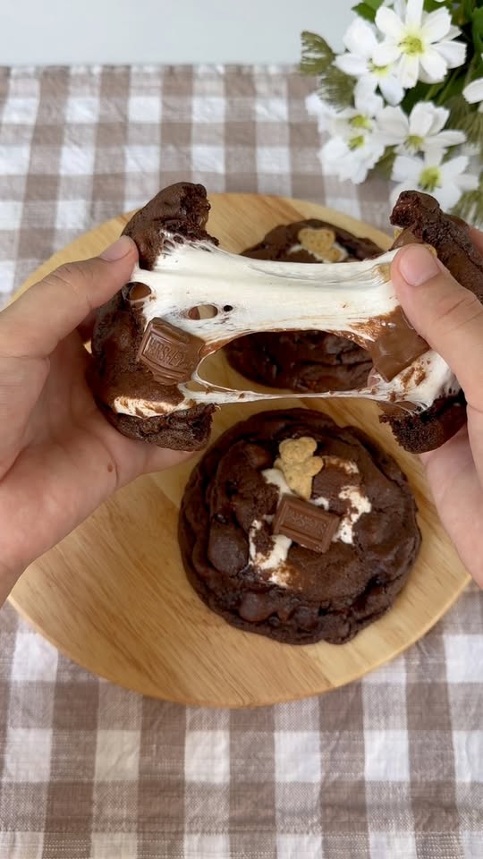 Double Chocolate S'Mores Cookies