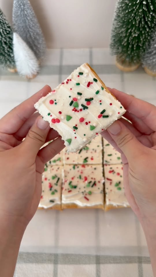 Christmas Sugar Cookie Bars