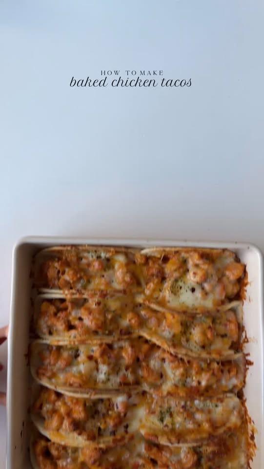 Baked chicken tacos