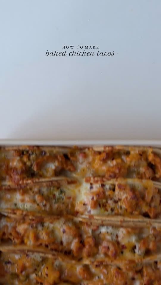 Baked chicken tacos