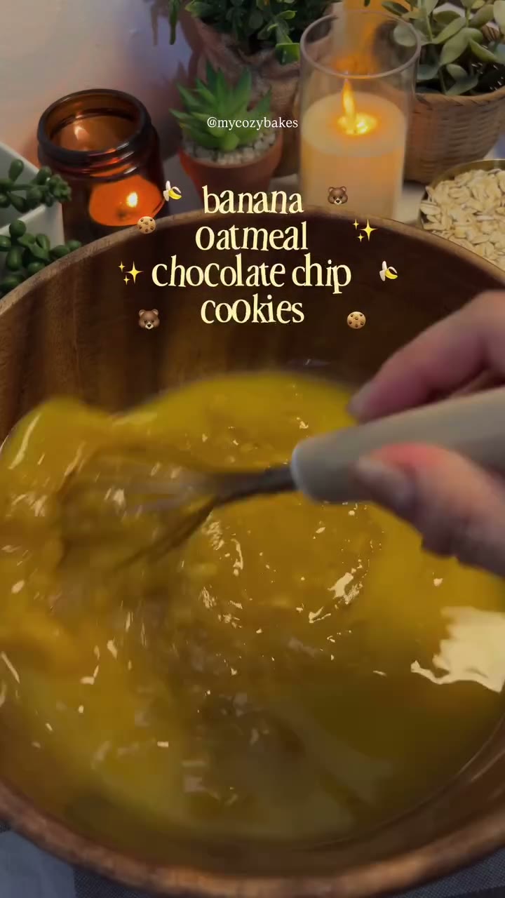 Banana Oatmeal Chocolate Chip Cookies
