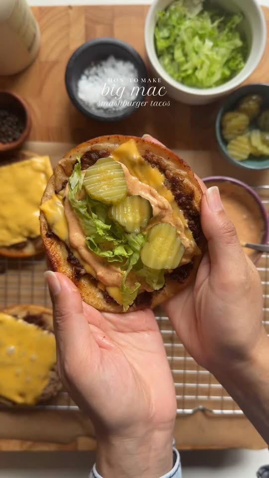 Big mac smash burger taco
