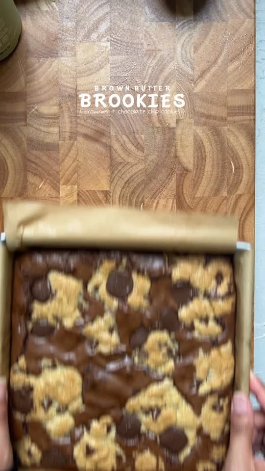 Brown butter brookies