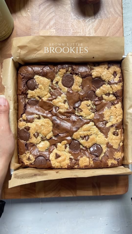 Brown butter brookies