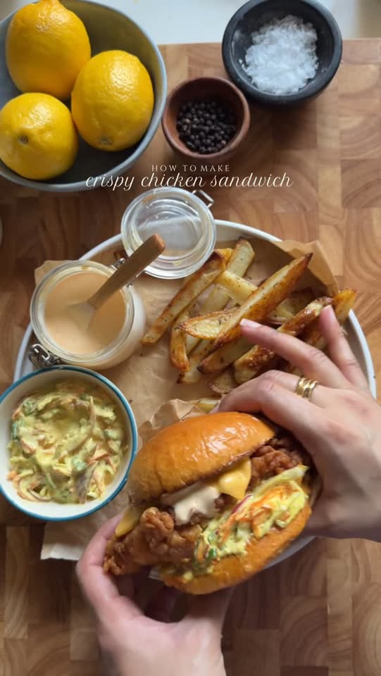Buttermilk fried Crispy Chicken sandwich