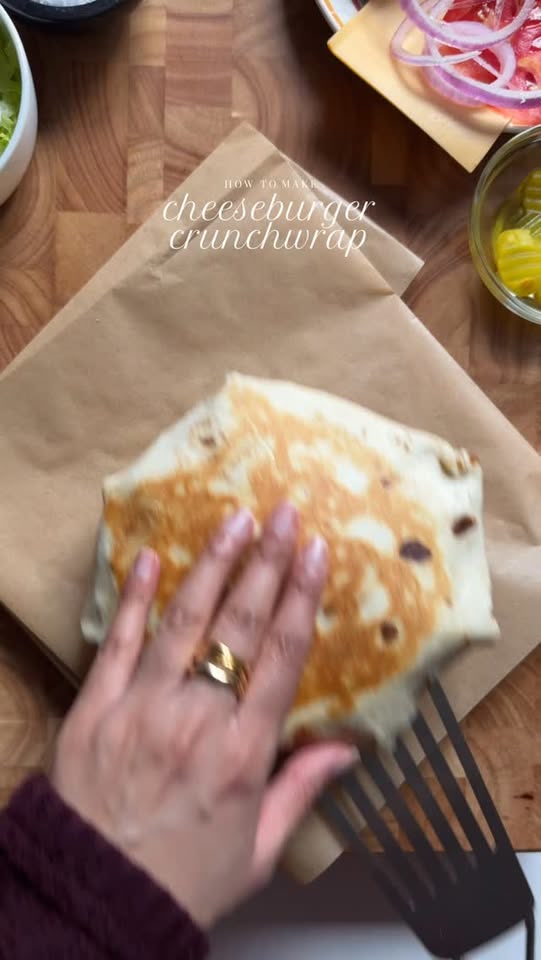 Cheeseburger Crunch Wrap Recipe