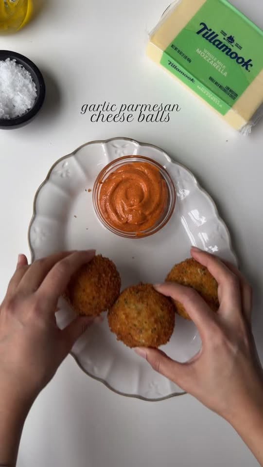 Cheesy Garlic Parmesan Potato Balls