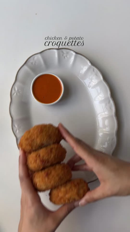 Chicken and potato croquettes