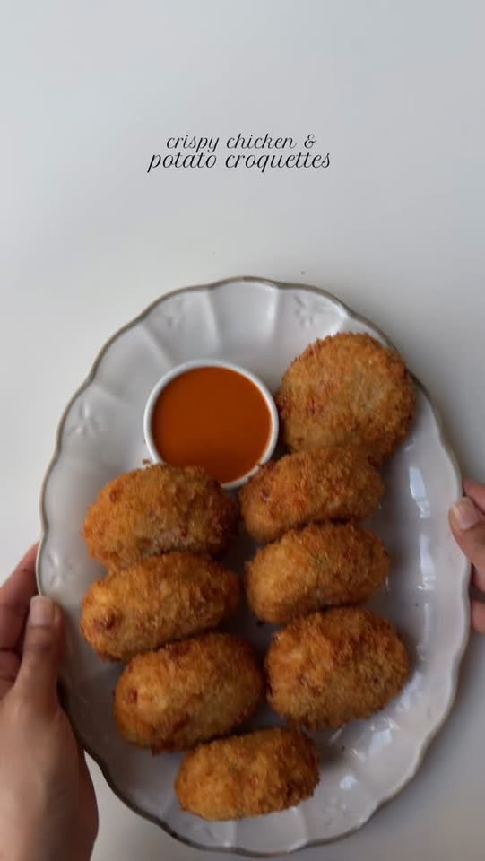 Chicken and potato croquettes