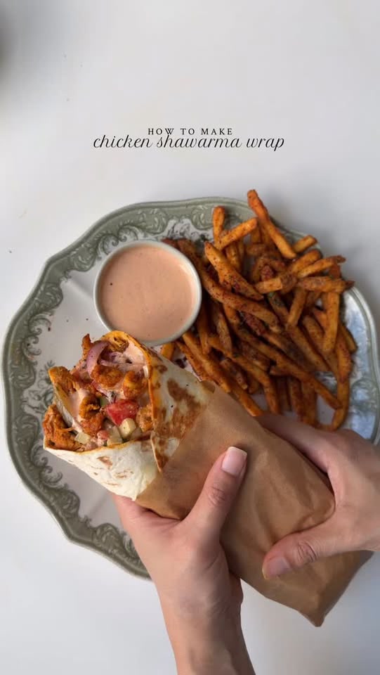Chicken shawarma wrap