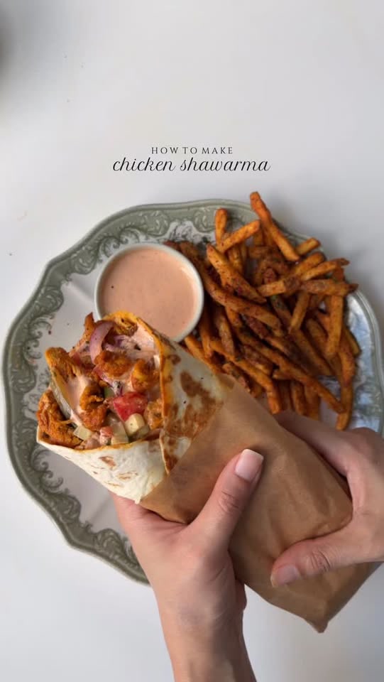 Chicken shawarma wrap