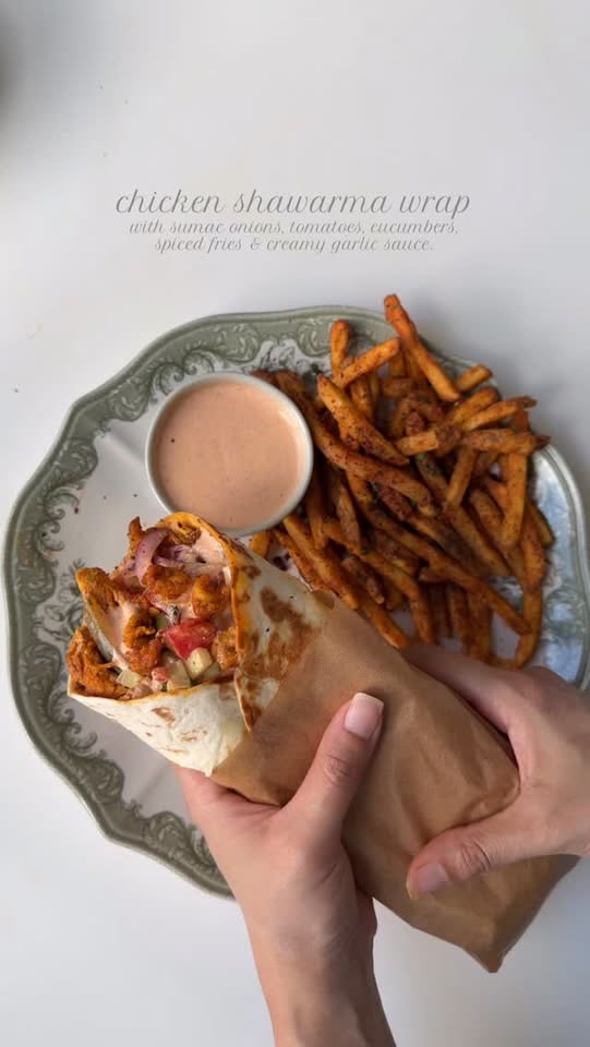 Chicken shawarma wrap