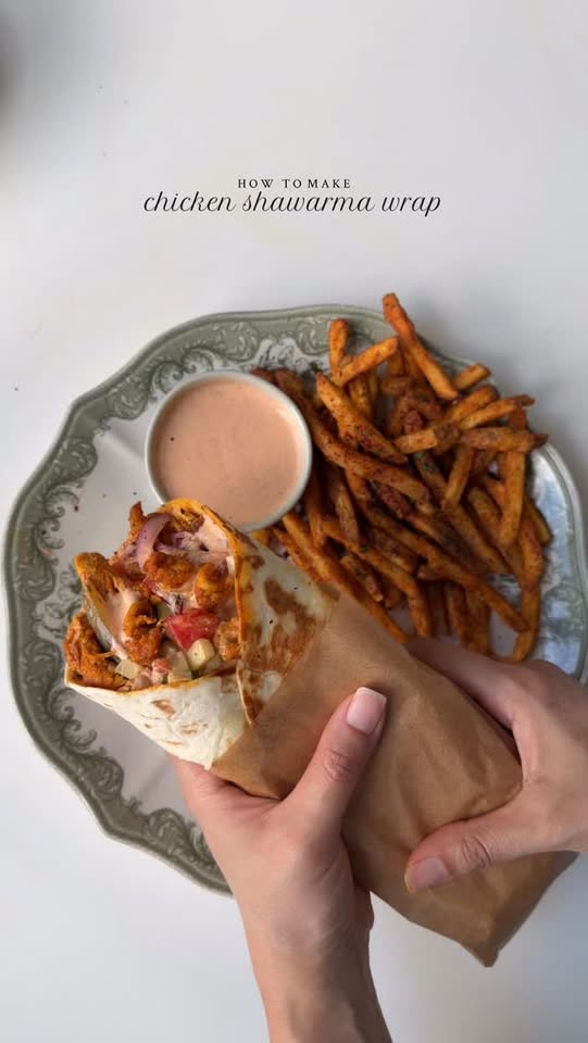 Chicken shawarma wrap