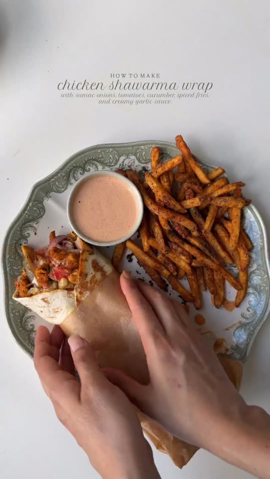 Chicken shawarma wrap