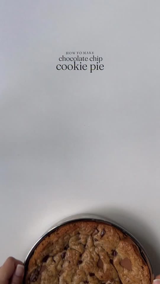 Chocolate chip Cookie pie