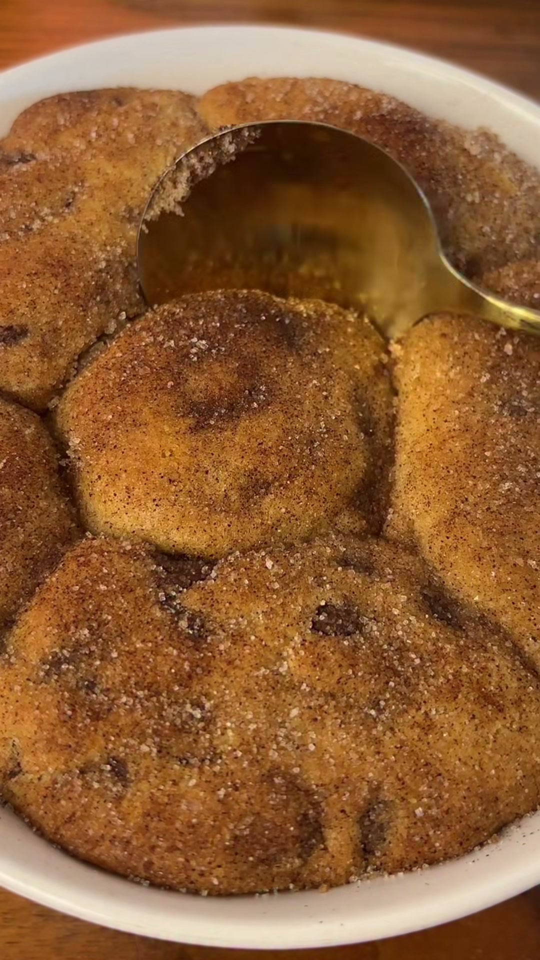 Churro cookies stuffed with Nutella
