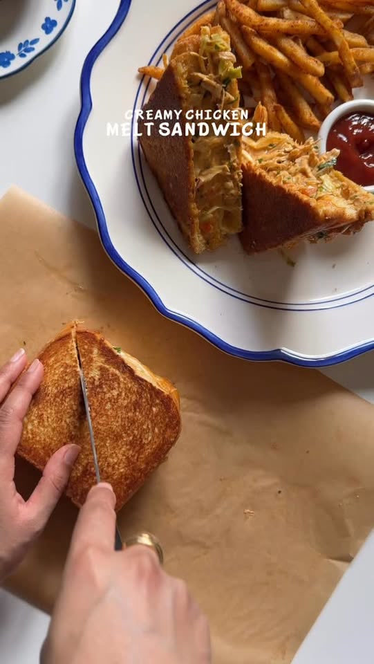 Creamy Chicken Melt Sandwich