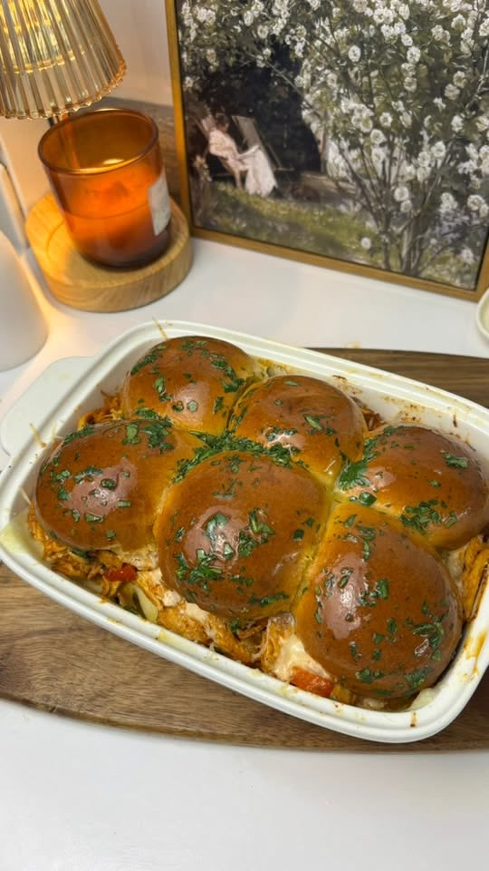 Cremige Hähnchen-Brioche-Sliders