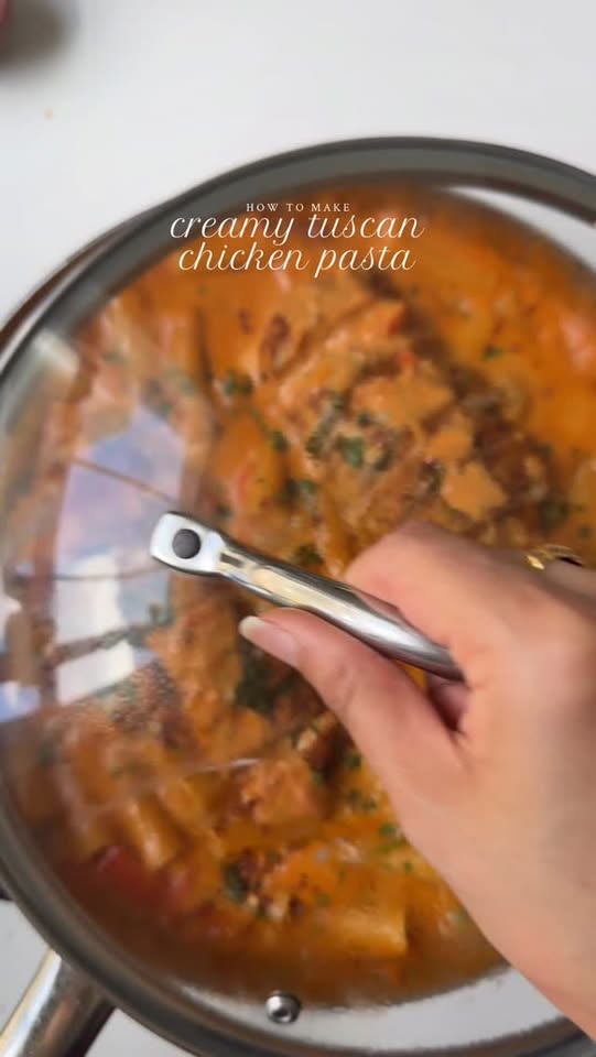 Creamy tuscan chicken pasta