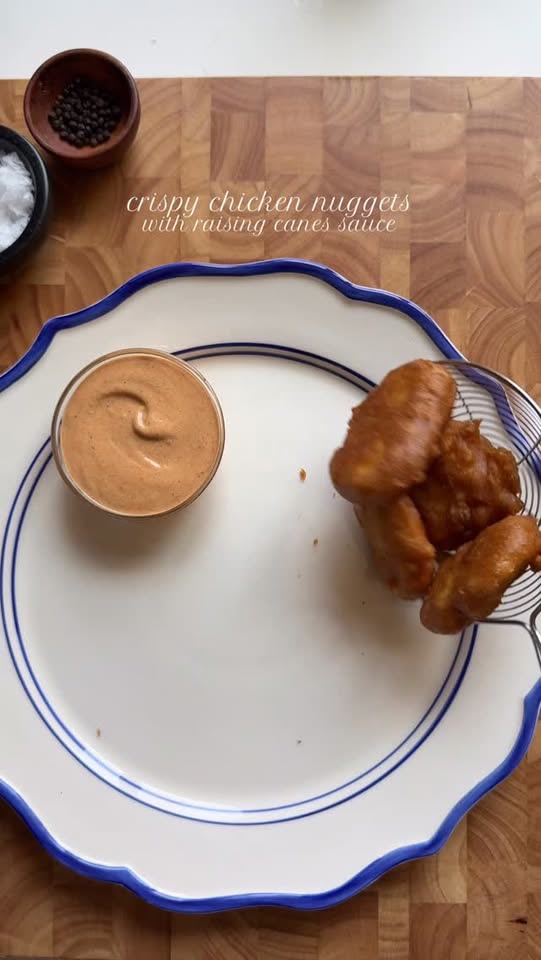 Crispy Chicken Nuggets with Raising Cane’s Sauce