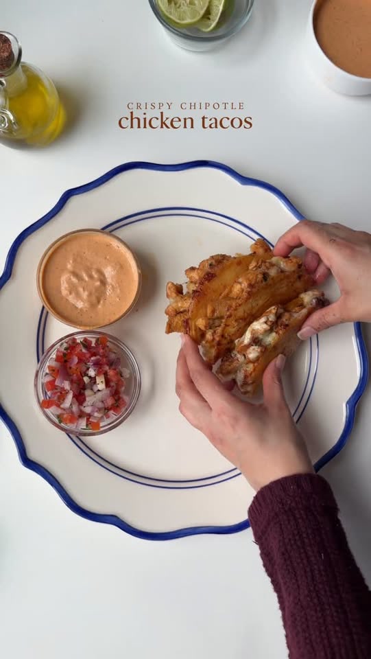 Crispy Chipotle Chicken Tacos