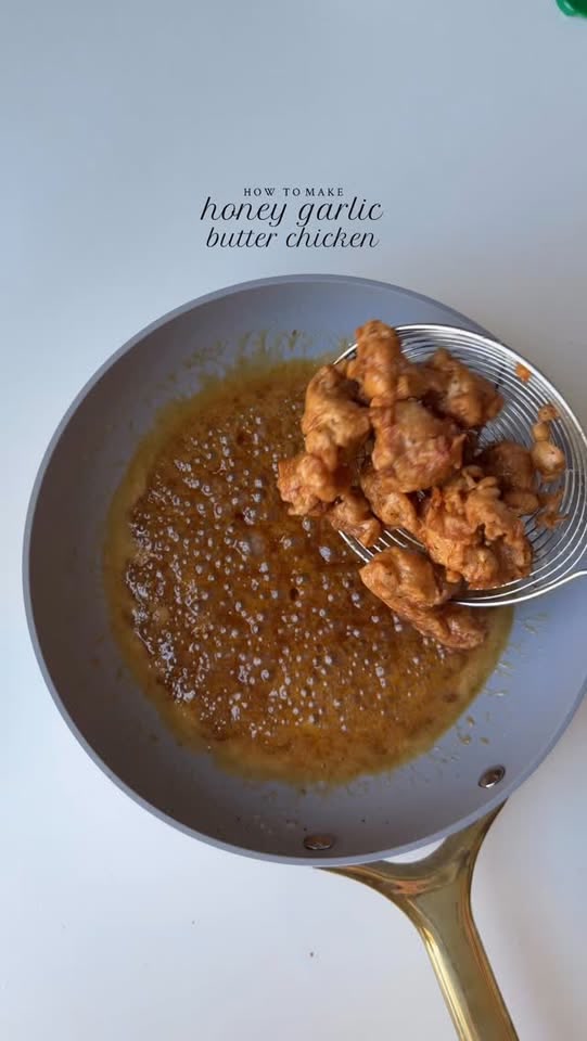 Crispy honey garlic butter chicken