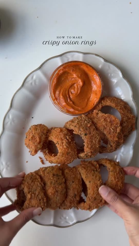 Crispy onion rings