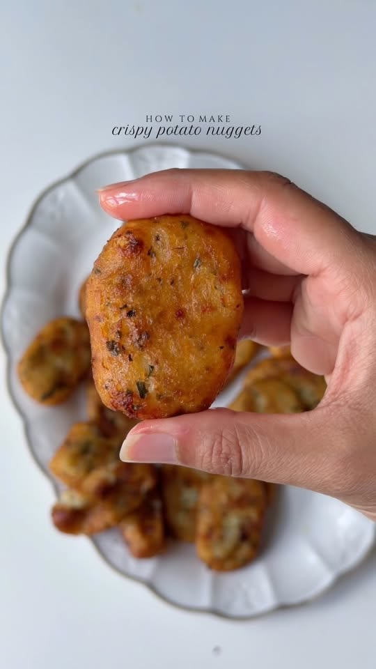 Crispy potato nuggets