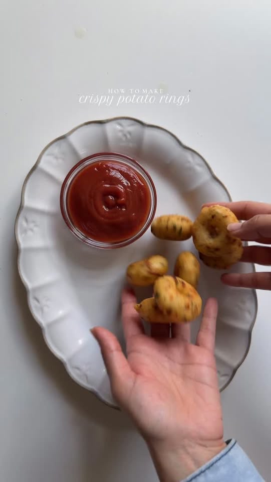 Crispy potato rings