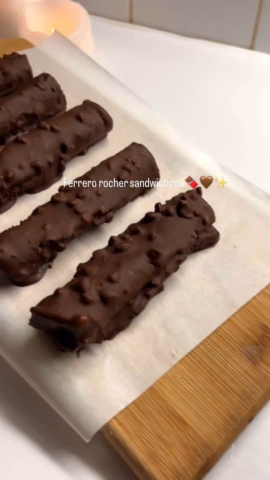Ferrero-Rocher-Röllchen (ohne Backen)