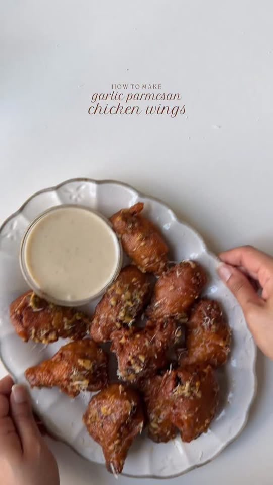 Garlic parmesan chicken wings